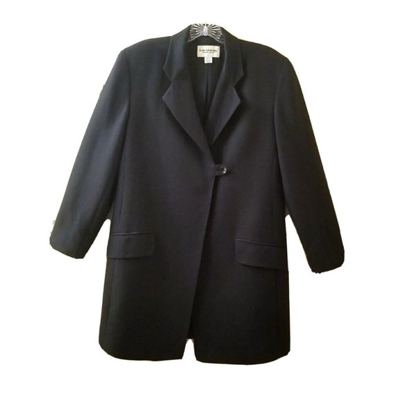 Vintage EMANUEL UNGARO Women's Blazer Coat Jacket Sz 6 40 Wool Blend Gruppo Gft - Picture 1 of 9